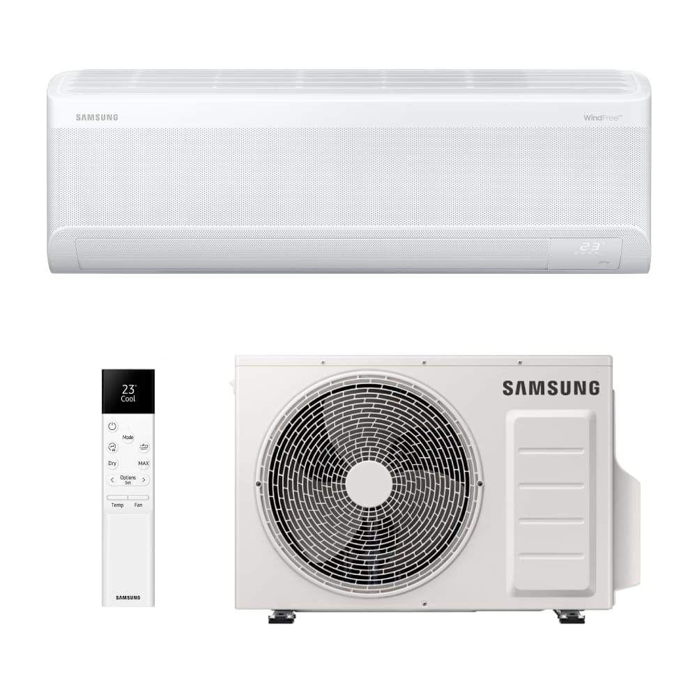 Bevėjis šilumos siurblys Samsung Nordic Wind Free GEO S2 AR70F12CABWNEE + AR70F12CABWXEE 3,5/4,0 kW